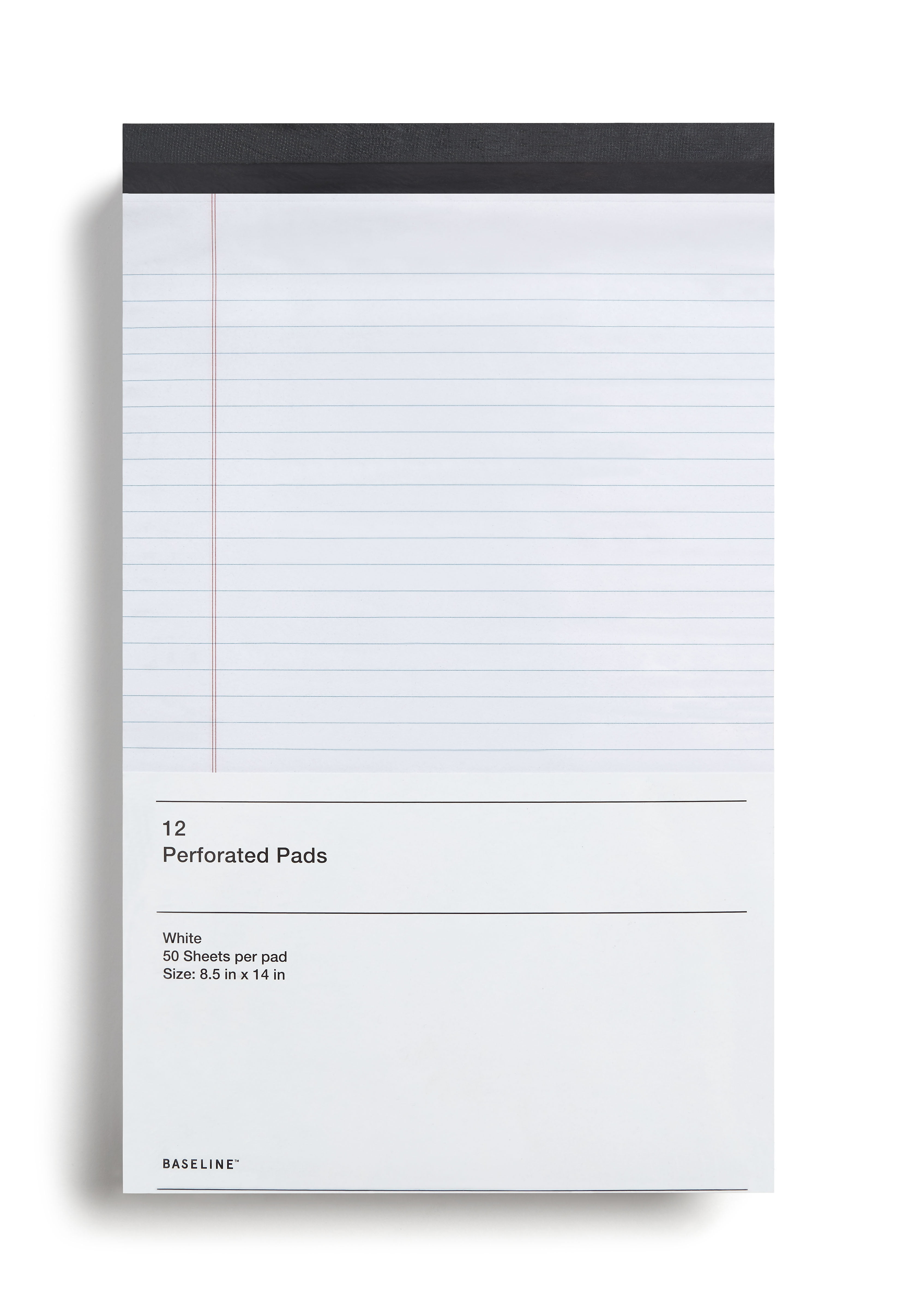Unassigned Notepads, Wide Ruled, White, 50 Sheets/Pad BL57661 Walmart