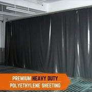 Farm Plastic Supply - Black Plastic Sheeting - 3 mil - (3 x 100) - Black Plastic Tarp, Polyethylene Vapor Barrier Plastic Sheeting, Black Painters Tarp, Roll of Heavy Duty Plastic