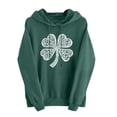 thumbnail image 2 of Craaazy Womens Long Sleeve St Patricks Day Hooded Shirts Pullover Tops with Pockets and Drawsrting, 2 of 6
