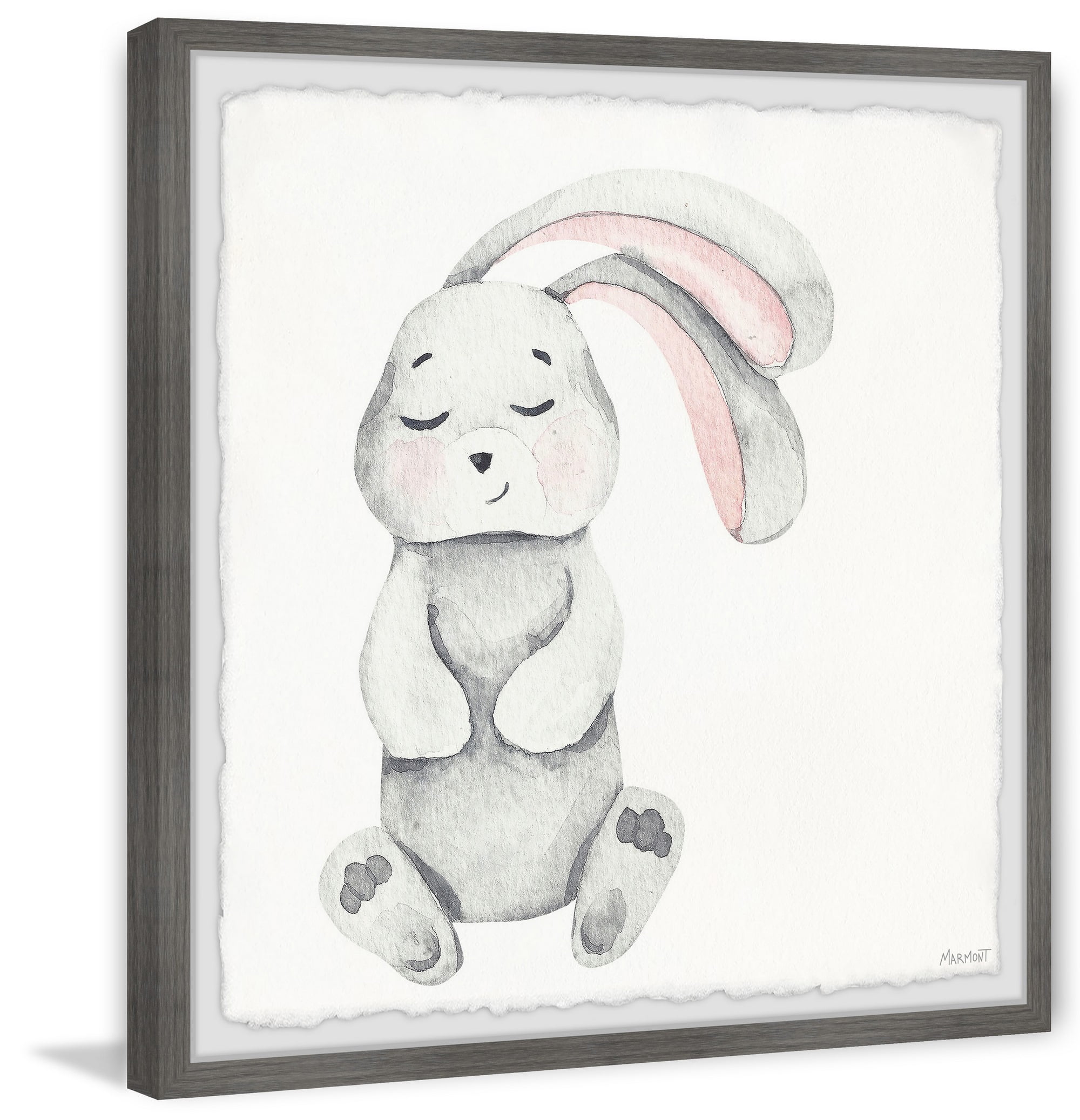 Marmont Hill Sleeping Bunny Framed Wall Art