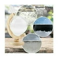 thumbnail image 4 of Indoor Outdoor Use Atmospheric Pressure Indicator, Hand Crafted Glass With Chemical Crystal Changes, Elegant Decorative Bottle For Weather Pattern Transformation, Symbol Of Love, 4 of 5