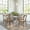 Antique White, variant on Emma + Oliver 60" Farmhouse Wooden Trestle Base Dining Table for 6 in Light Cappuccino
