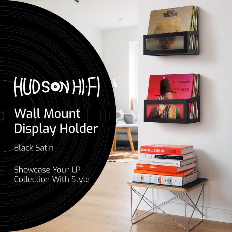  BiJun Vinyl Wall Mount 10 Pack, Black Metal Vinyl