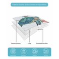 thumbnail image 5 of Turtle Coastal Twin Size Down Alternative Comforter,Lightweight Comforter Quilt Bedding Set with Pillow Shams Summer Beach Ocean Shell Jellyfish Starfish Bed Comforter Duvet Insert 68"x86", 5 of 7