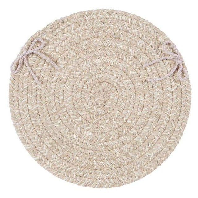 Colonial Mills TE09R084X084 7 ft. Tremont Braided Round Rug, Natural