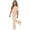 Beige, variant on Girls Outfit Sets Short Sleeve, 2 Piece School Summer Girls Clothing Sets Purple Size 6