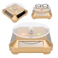 thumbnail image 4 of Rotational Display Stand, Rotating Display Stand, Multi-Functional Storage Box Waterproof And Dustproof For Girls  Women Gold With Light,Silver With Light, 4 of 8