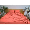 thumbnail image 2 of Mezzati Brushed Microfiber Bed Sheet Set - Ultra Soft and Lightweight for Ultimate Sleep Comfort, Wrinkle Free and Color Fade Resistant, 4pc Full Ripe Orange, 2 of 5