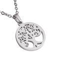 thumbnail image 2 of Collar para Mujer con Dije de Árbol de la Vida LuckyLy Acero Inoxidable y Zirconia Cúbica Modelo Helen Plateado UNITALLA, 2 of 8