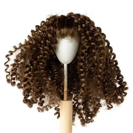

Monique Synthetic Mohair Brown Black Bernadette Doll Wig