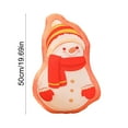 thumbnail image 3 of Wooowa Christmas Cartoon Plush Pillows, Double-Sided Printed Santa & Snowman Stuffed Decor for Homes, Sofas & Beds, 3 of 7
