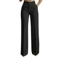 thumbnail image 3 of Inglocry Women's High Waisted Wide Leg Dress Pants Office Business Casual Work Trousers Flowy Work Palazzo Pants 2026 Black L, 3 of 7