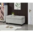 thumbnail image 5 of Charcoal Gray Upholstered Storage Rectangular bench for Entryway Bench,Bedroom End of Bed Bench Foot of Bed Bench Entryway, 5 of 8