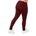 thumbnail image 2 of Pantalón de gabardina stretch John Silver Betty Girls Corte skinny Color vino, 2 of 3
