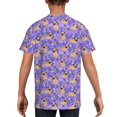 thumbnail image 5 of Wukai Pugs and Flowers Youth Unisex Short Sleeve T-Shirt for Boys, Girls, Teens, and Kids-Medium, 5 of 7