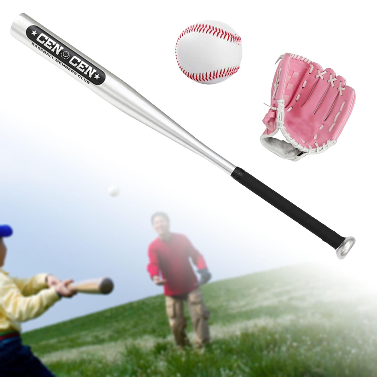 PAPAY One Set Aluminum Alloy Baseball Bat Glove and Baseball Set for Children Sports 