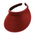 thumbnail image 4 of freneci Sun Visor Hat Comfortable Lightweight Clip on Visor for Tennis Beach Cycling Dark Red, 4 of 8