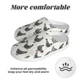thumbnail image 6 of Daiia Funny Chicken Print Women’s Fuzzy Slippers Memory Foam Lightweight House Shoes Cozy Loafer Flannel House Shoes-40/41, 6 of 7