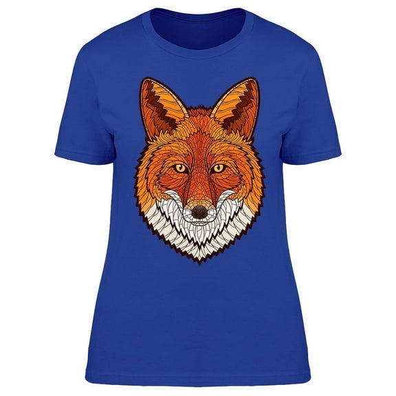 Fox Head Decorative T-Shirt Women -Image by Shutterstock, Female 3X-Large