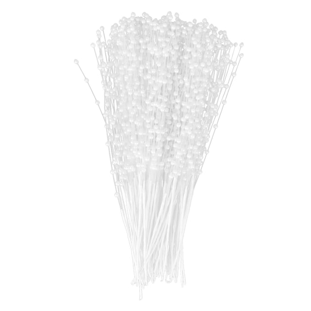100 perlas de espray BLESIY blancas en s de alambre para boda artesanía DIY