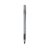 Round Stic Grip Xtra Comfort Ballpoint Pen, Easy-Glide, Stick, Medium 1.2 Mm, Black Ink, Gray/black Barrel, Dozen | Bundle of 2 Dozen