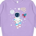 thumbnail image 3 of Inktastic Astronaut the Moon Spaceship and Shooting Star Toddler Sweatshirt, 3 of 4