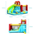 thumbnail image 3 of Costway Tobogán Acuático Inflable Casa de Rebote con Pared de Escalada Aro de Baloncesto 325 x 310 x 225 cm, 3 of 9