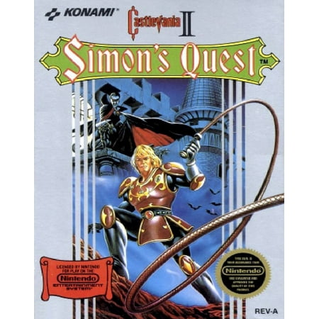 Restored Castlevania II: Simon's Quest (Nintendo NES, 1988) RPG Game (Refurbished)