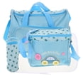 thumbnail image 3 of Ensemble de Sacs à Langer en Tissu Oxford Bleu & PVC 4 Pcs avec Matériau Durable Imperméable et Réglable, 3 of 8