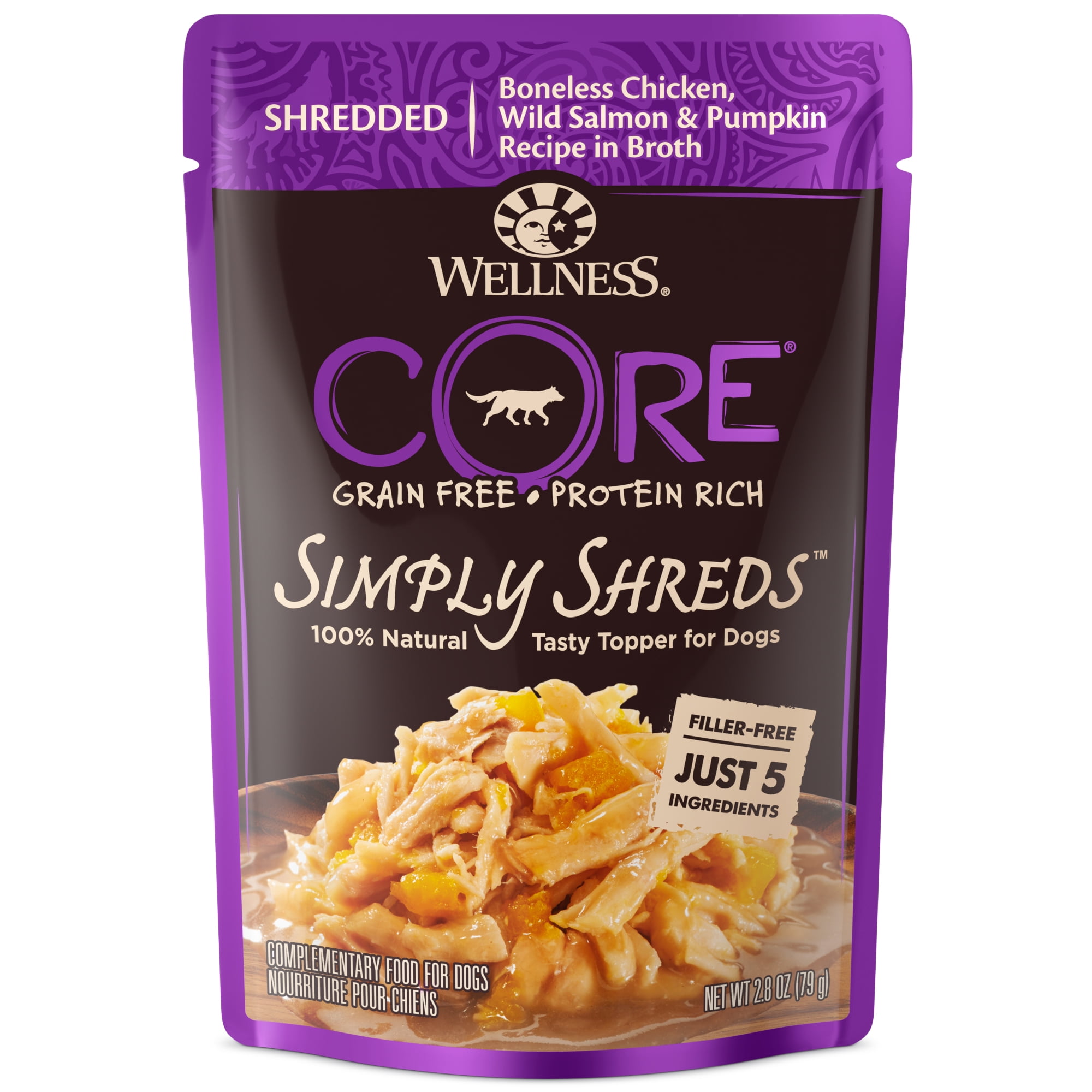 Wellness CORE Simply Shreds Natural Grain Free Wet Dog ...