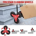 thumbnail image 5 of Stair Climbing Hand Truck 330lb, Heavy Duty Dolly Cart for Stairs, Thickened Upgraded Steel Tube Folding Stair Climbing Trolley with Six Wheels and Telescoping Handle, Red, 5 of 7