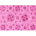 thumbnail image 1 of Ahgly Company Indoor Rectangle Abstract Pink Modern Area Rugs, 5' x 7', 1 of 4