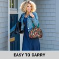 thumbnail image 6 of Pioneer Flower Floral Print Pattern Drawstring Lunch Bag Women - Drawstring Lunch Bag Insulated for Work Office - Stain-Resistant Large Lunchbags for Women with Multi-Pockets, 6 of 6