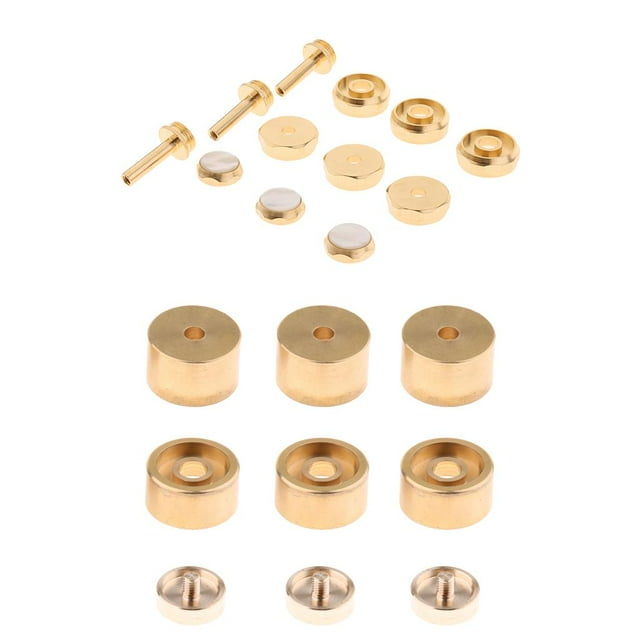 Tornillos con Botones de Trompeta de Metal CUTICAT Piezas de reparación de la trompeta
