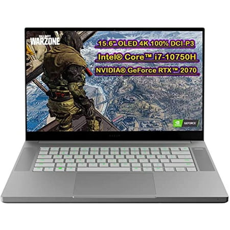 Razer Blade 15 Base Gaming Laptop, Core i7-10750H, NVIDIA GeForce RTX 2070 Max-Q, 15.6" 4K OLED, 16GB RAM, 1024GB SSD, Chroma R, Thunderbolt 3, Bluetooth, programmable Keyboard, Windows10