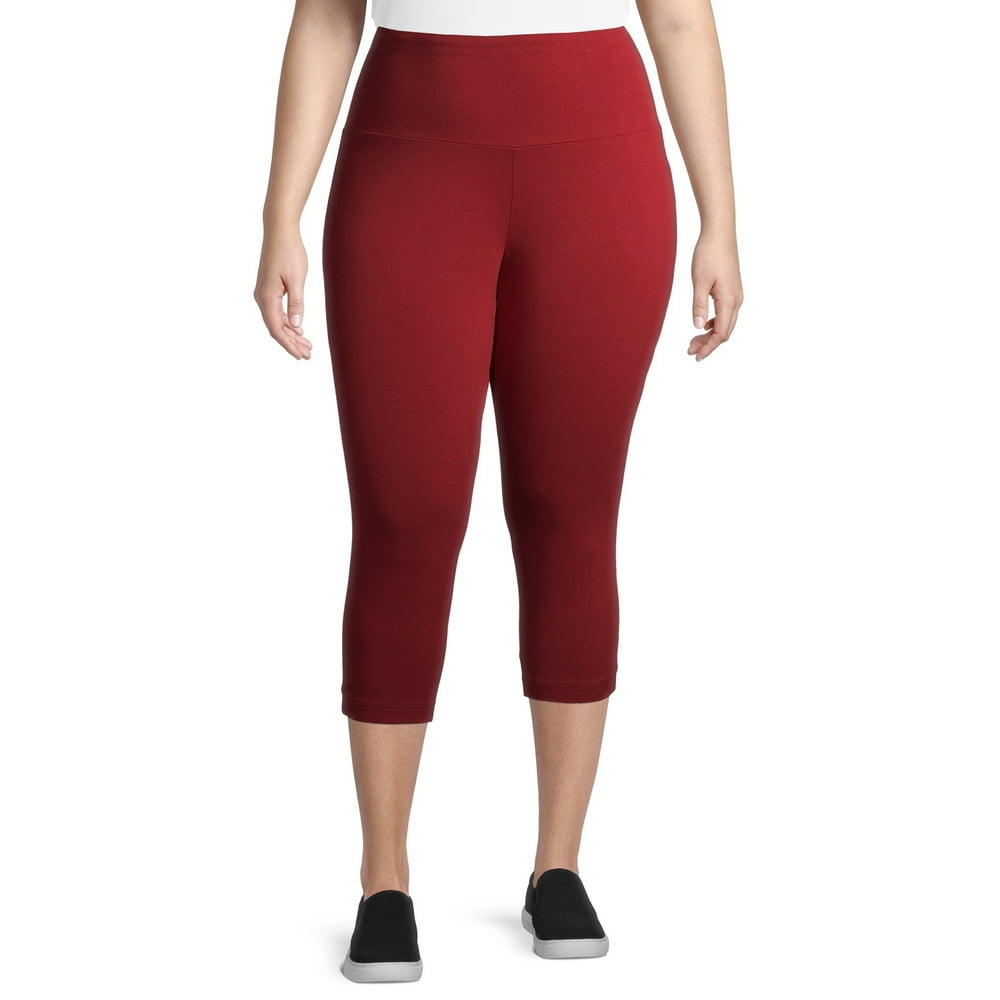 Terra & Sky Terra & Sky Women's Plus Size Soft Capri Leggings