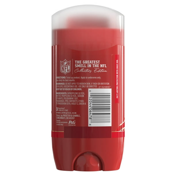 Old Spice Men's Aluminum Free Deodorant, NFL Collection, Clutch