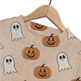thumbnail image 3 of Halloween Sweaters for Women Fashion Funny Pumpkin Graphic Crewneck Knitted Pullover Tops Autumn Daily Look, 3 of 5