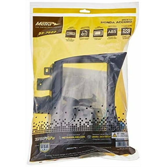 Metra 95-7862 Double DIN Installation Dash Kit for Honda Accord (Black)