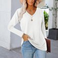 thumbnail image 3 of Tunic Tops for Women Long Sleeve V Neck Casual Shirts Tunic T Shirt Blouse Tops, 3 of 4