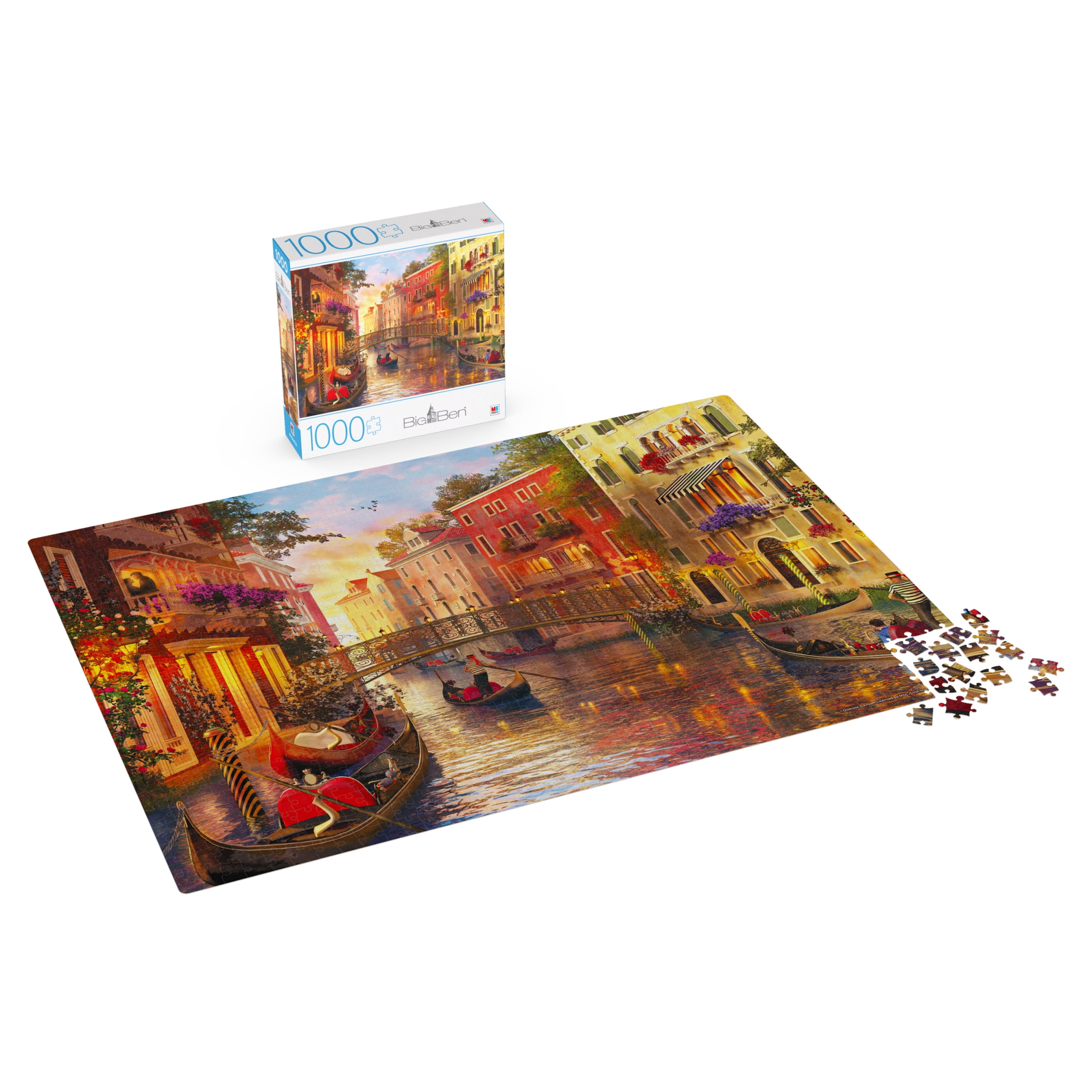 1000-Piece Big Ben Jigsaw Puzzle, Sunset - Walmart.com