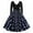 Navy, variant on Patlollav Womens Retro Print Polka-Dot Long-Sleeve Casual Bow Tie Stitching Large Swing Dress