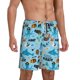 thumbnail image 2 of Balery Animal Pirate Pantalones cortos de pijama de punto de algodón para hombre con cinturilla y bolsillos-Small, 2 of 6