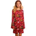 thumbnail image 4 of Ensemble de Robe pour Fête à Thème et Jeu de Rôle Historique avec Robe à Imprimé Foulard en Deux Pièces pour Occasions de Réception, 4 of 4