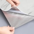 thumbnail image 6 of Dundee Deco Peel and Stick Faux Marble Wallpaper Roll, 24" x 9', White, Grey Veins, 6 of 8