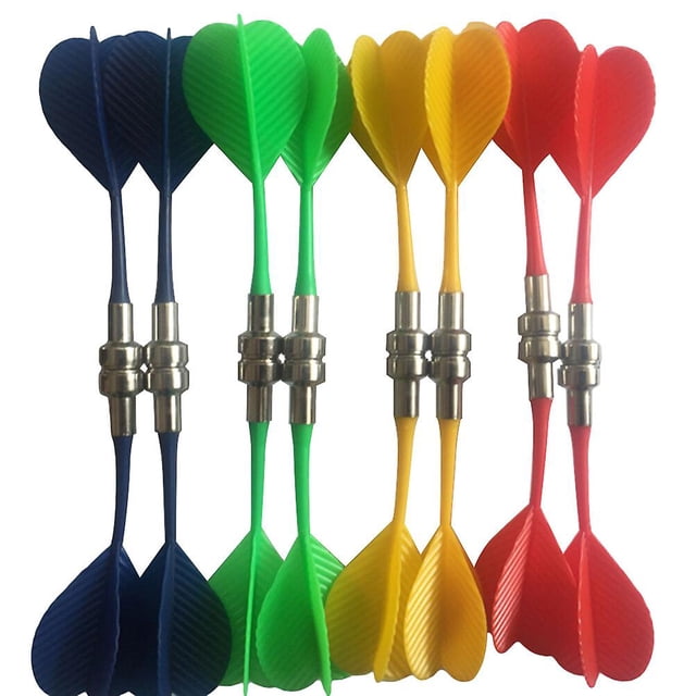 12pcs Magnetic Dart Board Dedicated Magnetic Darts Safety Magnet Dart Head(random Color)
