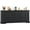 Black, variant on HAUXITIO 70" Farmhouse Buffet Cabinet with 4 Doors,Wood Sideboard with Adjustable Shelves for Kitchen Storage,Dark Brown