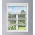 thumbnail image 2 of cordless faux wood blind white 32 1/2 w x 48 h, flush inside mount (no valance returns), 2 of 2