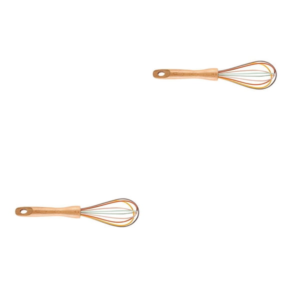 Naiovety Batidor de silicona batidor de huevos Manual mango de batidora de crema de de mano herramienta de cocina para hornear Type1 NO1 Naiovety CBP023458