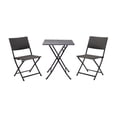 thumbnail image 3 of Klara 3pc folding bistro set-Dark Grey, 3 of 10